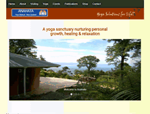 Tablet Screenshot of anahata-retreat.org.nz